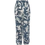 s.Oliver RED LABEL Beachwear Palazzobroek van crêpe viscose met all-over print en zakken, stoffen broek