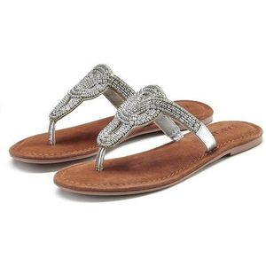 Lascana Teenslippers Sandaal, pantoletten met sierparels