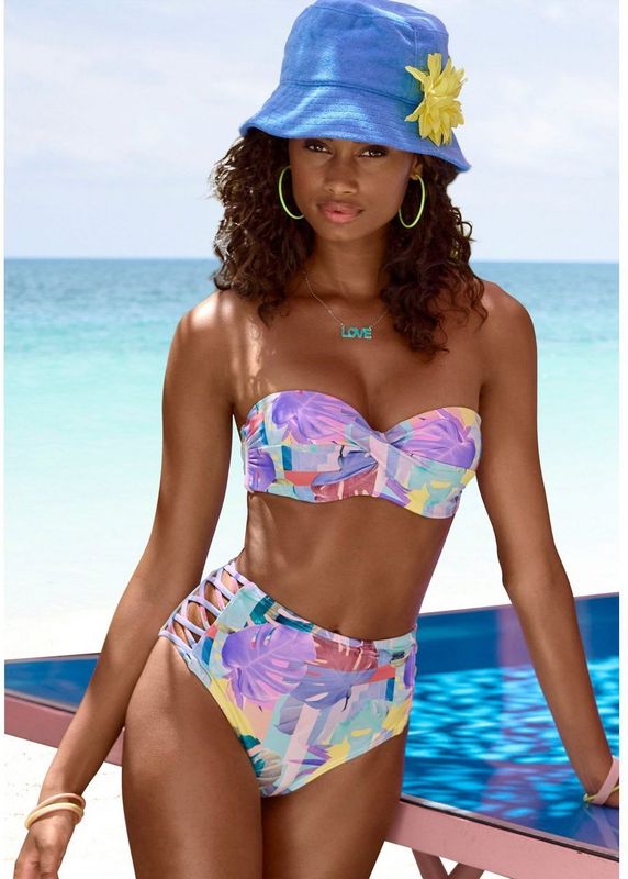 Venice Beach Beugelbikinitop in bandeaumodel Varia in luxe pasteltinten