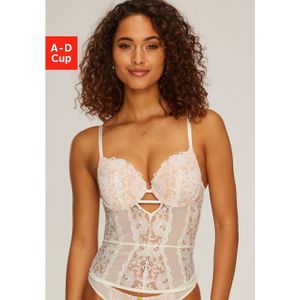 Crème BH - Met Push-Up-Kussens - Verstelbare Bandjes - 77% Polyamide