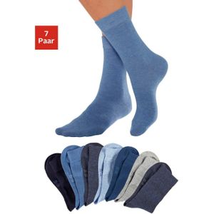 Lavana Basic sokken met knelvrije boord (set, 7 paar)