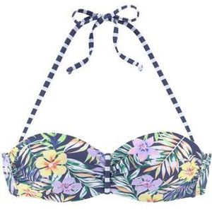 Venice Beach Bandeau-bikinitop Summer met aangerimpeld midden