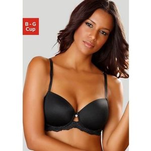 Lascana Bh met steuncups met naadloze cups en leuke kanten achterkant, dessous