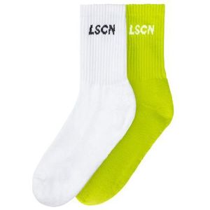LSCN by LASCANA Tennissokken met badstof, halve voet (set, 2 paar)