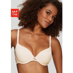 Lascana Bh met steuncups met rug van gebloemde, elastische kant, dessous