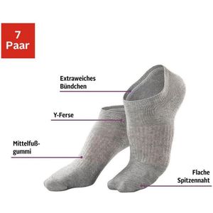 active by Lascana Sneakersokken met middenvoetelastiek (set, 7 paar)