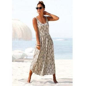 Vivance Midi-jurk met bloemenprint, luchtige zomerjurk, strandjurk