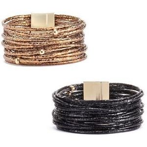 Lascana Armbandset Wikkelarmband (2-delig)