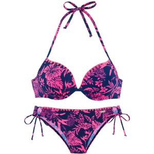 Venice Beach Push-upbikini Kensi met contrasterende gehaakte rand