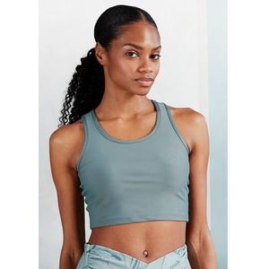 active by Lascana Crop-top Sporttop met racerback en logoprint