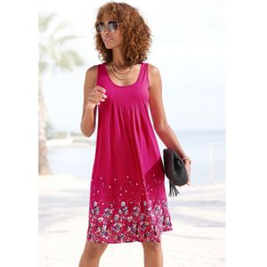 BEACHTIME - Strandjurk - Bloemenprint - Ronde Hals - Viscose