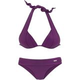 Lascana Triangelbikini in de nek te binden, gewatteerde cups, met ingebouwde kussens