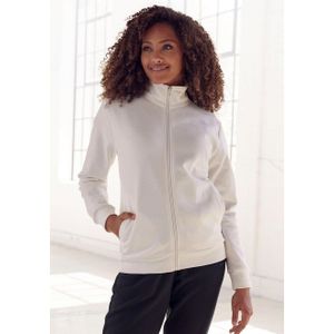 Bench. Loungewear Sweatvest -lounge jas Loungejack met staande kraag en glanzende logoprint, loungewear