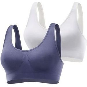 Petite fleur Bralette-bh SEAMLESS zonder beugels gemaakt van zacht Microtouch-materiaal(Set van 2)