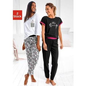 Vivance Dreams Pyjama met speels animal-dessin (4-delig, Set van 2)