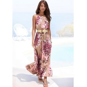 Lascana Maxi-jurk met all-over print, luchtige zomerjurk, strandjurk