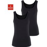 Vivance Tanktop gemaakt van elastische katoenen stof, strandtop (Set van 2)