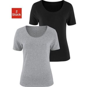 Vivance T-shirt Elastische katoenkwaliteit (Set van 2)