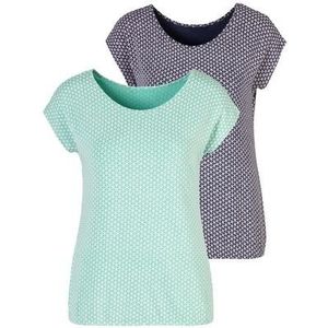 Vivance T-shirt met elastische zoom (Set van 2)