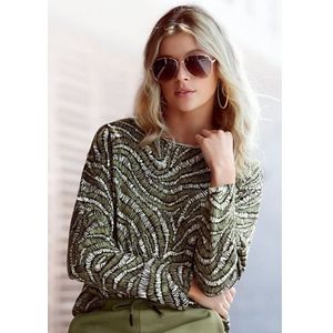 Lascana Sweatshirt met statement print, loungepak