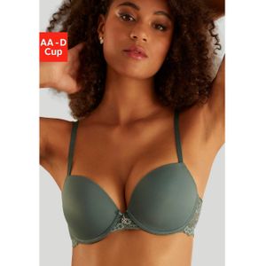 Lascana Push-up-bh met beugel en kanten achterkant, dessous