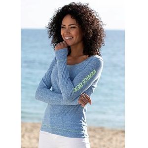 Venice Beach Shirt met lange mouwen met sportieve logoprint, sportief-casual