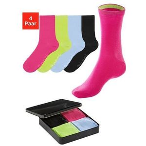 Bench. Basic sokken met gekleurde binnenboordjes (blik, 4 paar)