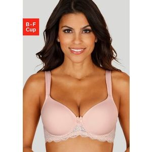 Lascana Bh met steuncups met beugels, naadloze voorgevormde cups, kanten details, lingerie