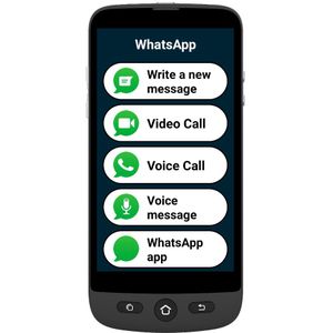 Swissvoice S510 Senioren Smartphone - 4G +- SOS knop - Android 12 - Whasapp - Videobellen - Camera