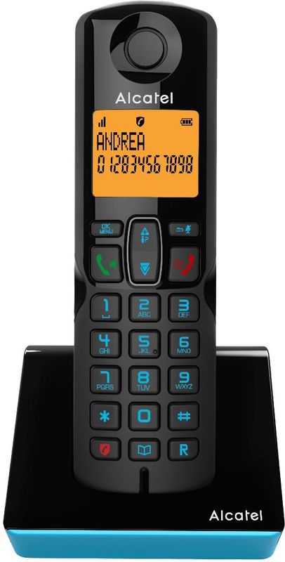 Alcatel S280 Dect Senioren Huistelefoon Zwart/Blauw