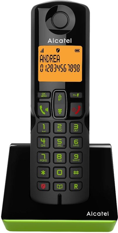 Alcatel S280 Dect Senioren Huistelefoon Zwart/Groen
