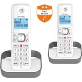 Alcatel F860 Duo Dect Telefoontoestel voor de vaste lijn wit