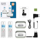 Alcatel F860 Duo Dect Telefoontoestel voor de vaste lijn wit
