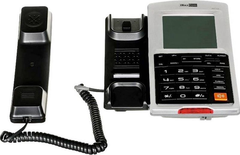 Maxcom KXT709 Senioren Huistelefoon voor de Vaste Lijn - LC Display - 1 Geheugentoets - Led-indicator voor Inkomend Belsignaal