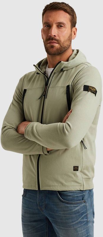 PME Legend Heren vest groen (Maat: S) - Halslijn: Capuchon,