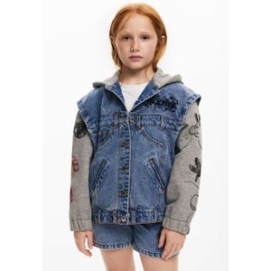 Desigual Minnie Mouse spijkerjas light blue denim