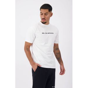 BLACK BANANAS regular fit T-shirt CURSIVE SCRIPT met logo wit