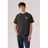 Levi's T-shirt donkerbruin