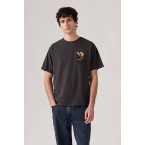 Levi's T-shirt donkerbruin