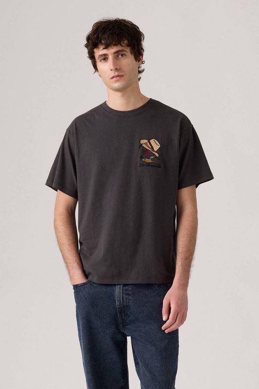 Levi's T-shirt donkerbruin