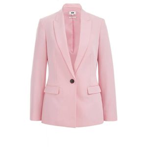 WE Fashion getailleerde blazer lichtroze