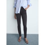 MANGO - NEWISA - Jeans - Donkergrijs - Skinny - Mid Waist