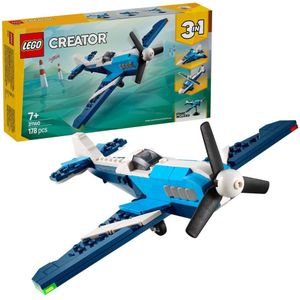 LEGO Creator 3in1 Luchtvaart: racevliegtuig speelset 31160