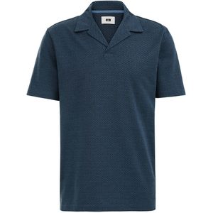 WE Fashion polo met all over print heavy blue