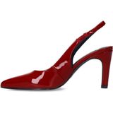 Manfield lakleren slingback pumps rood