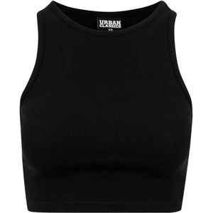 Urban Classics Curvy crop top zwart