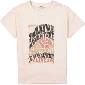 Garcia T-shirt met printopdruk crème/ multi