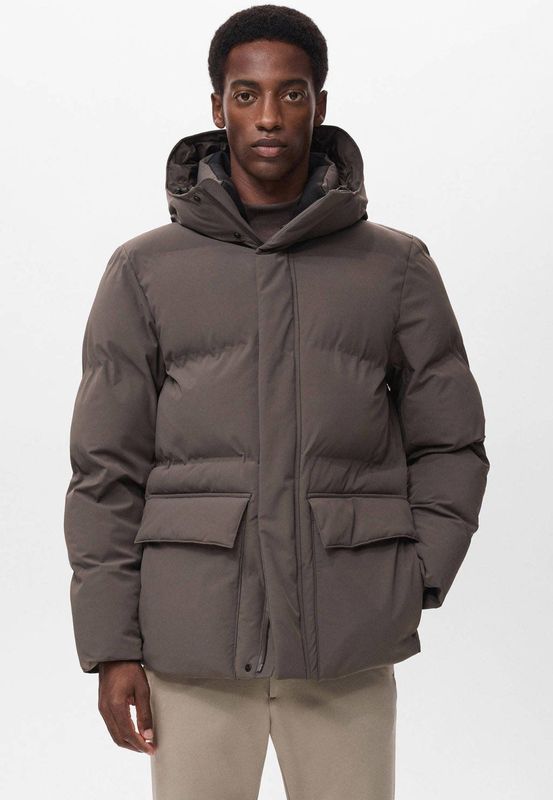 Mango Man gewatteerde jas bruin