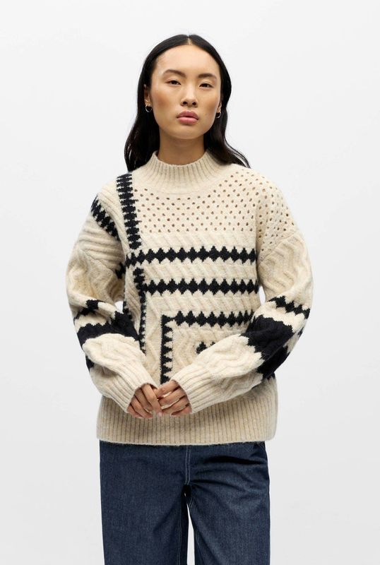 OBJECT trui ecru gebreid