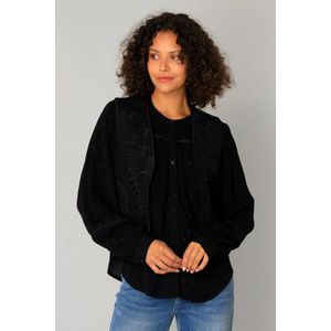 Yest gilet zwart broderie